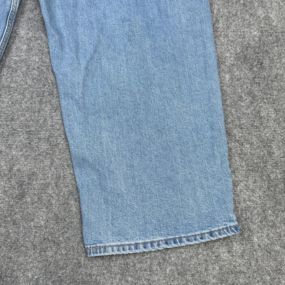 Levi's 550 Relaxed Fit Jeans Men's W50 L30 Light Wash Blue Tapered Stretch Denim